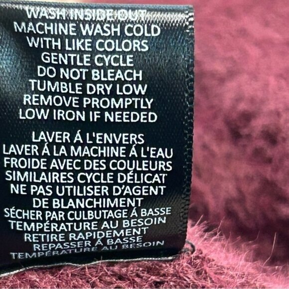 AFRM Burgundy Maroon Lolly Fuzzy Rib Sweater midi pencil Skirt In Port Royale S - Picture 6 of 10